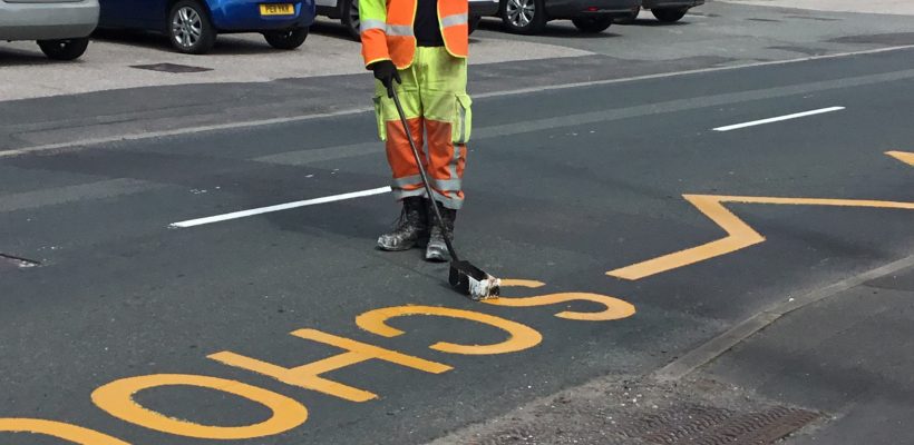 New Yellow Lines Outside School- 15th July 2021