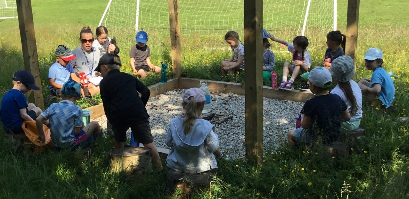 Enjoying our Forest School Area – June 2023