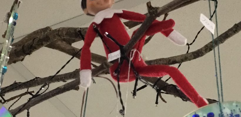 The Reception Elf on a Shelf gets up to mischief – December 2020